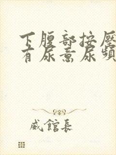 下腹部按压疼痛有尿意尿频