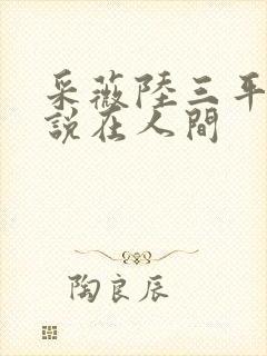 采薇陆三平的小说在人间