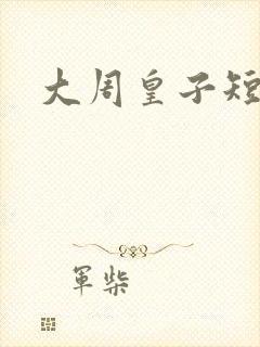 大周皇子短剧