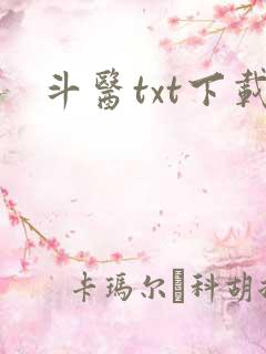 斗医txt下载
