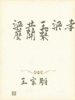 梁共王梁孝王什么关系