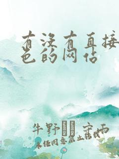 有没有直接看黄色的网站