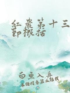 红岩第十三章情节概括