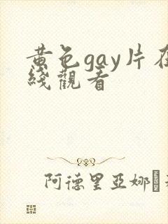 黄色gay片在线观看