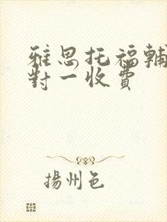 雅思托福辅导一对一收费