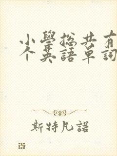 小学总共有多少个英语单词