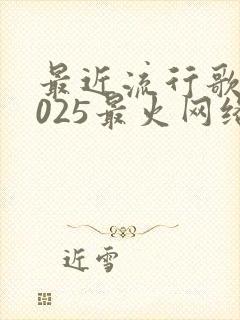 最近流行歌曲2025最火网络网红