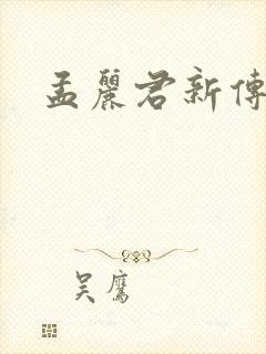 孟丽君新传