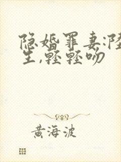 隐婚罪妻:陆先生,轻轻吻