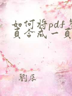 如何将pdf多页合成一页打印出来
