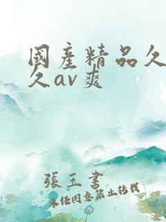 国产精品久久久久av爽