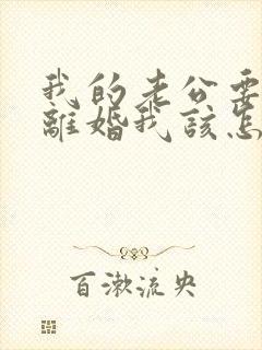 我的老公要和我离婚我该怎么办呢