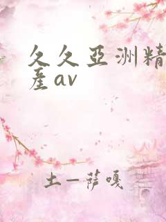 久久亚洲精品国产av