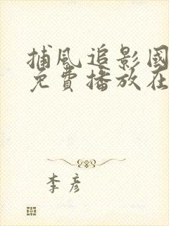 捕风追影国语版免费播放在线观看