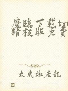 魔临下载txt精校版免费阅读