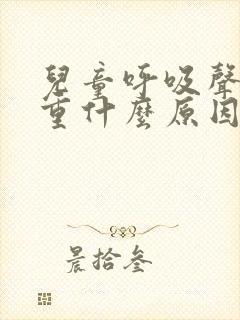 儿童呼吸声音粗重什么原因