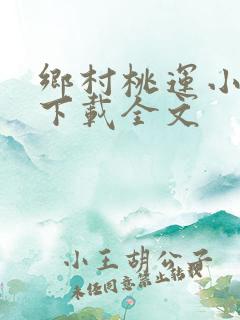 乡村桃运小神医下载全文
