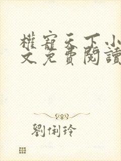 权宠天下小说全文免费阅读