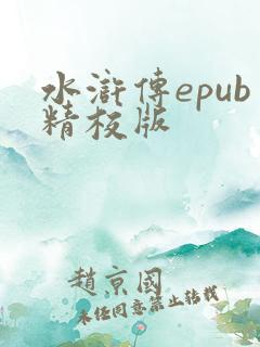 水浒传epub精校版