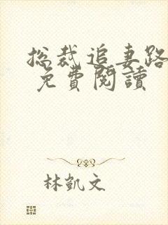 总裁追妻路漫漫 免费阅读