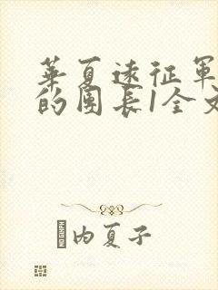 华夏远征军之我的团长1全文txt下载