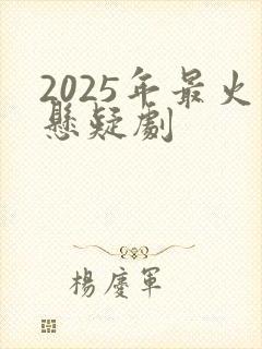 2025年最火悬疑剧