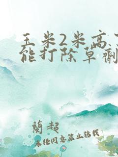 玉米2米高了还能打除草剂吗