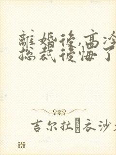 离婚后,高冷女总裁后悔了霍绍安