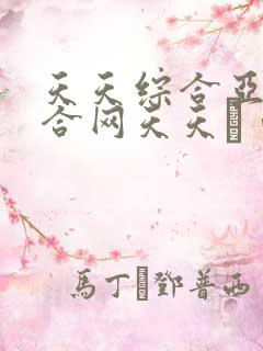 天天综合亚洲综合网天天αⅴ