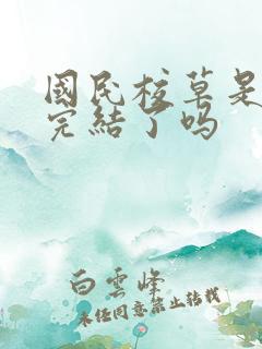 国民校草是女生完结了吗