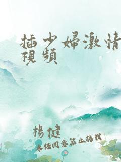 插少妇激情高潮视频