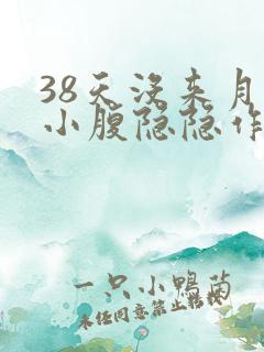 38天没来月经小腹隐隐作痛
