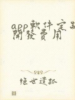 app软件定制开发费用