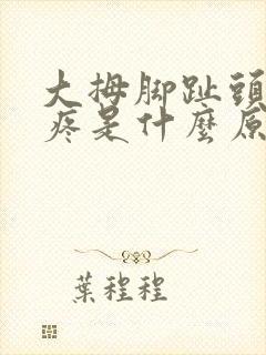 大拇脚趾头关节疼是什么原因引起的
