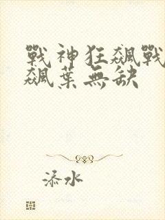 战神狂飙战神狂飙叶无缺