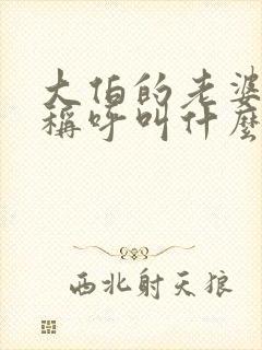 大伯的老婆应该称呼叫什么