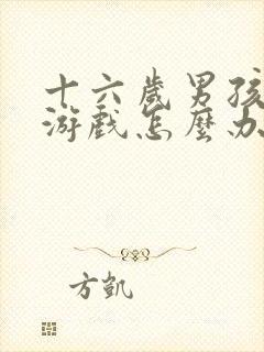 十六岁男孩沉迷游戏怎么办