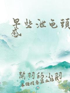 早些泄龟头太敏感