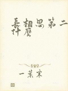 长相思第二部叫什么