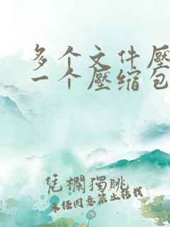 多个文件压缩成一个压缩包
