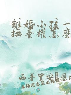 离婚小孩一岁多抚养权怎么判