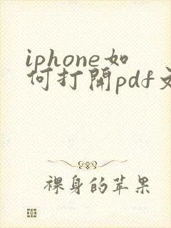 iphone如何打开pdf文件
