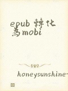 epub 转化为mobi