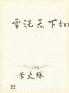 雪洗天下txt