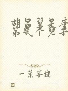 胡昌翼是唐昭宗第几个儿子