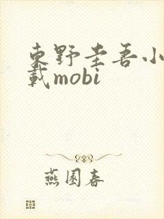 东野圭吾小说下载mobi