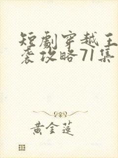 短剧穿越王妃逆袭攻略71集