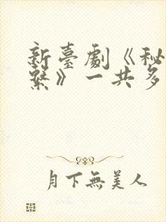 新台剧《秘密关系》一共多少集