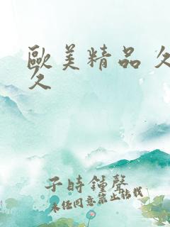 欧美精品 久久久