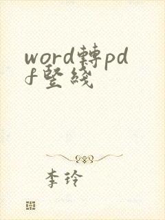 word转pdf竖线